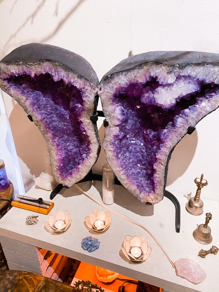 Large, amethyst geode. 